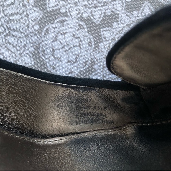 COACH NELA wedge canvas suede penny loafer - Picture 5 of 9